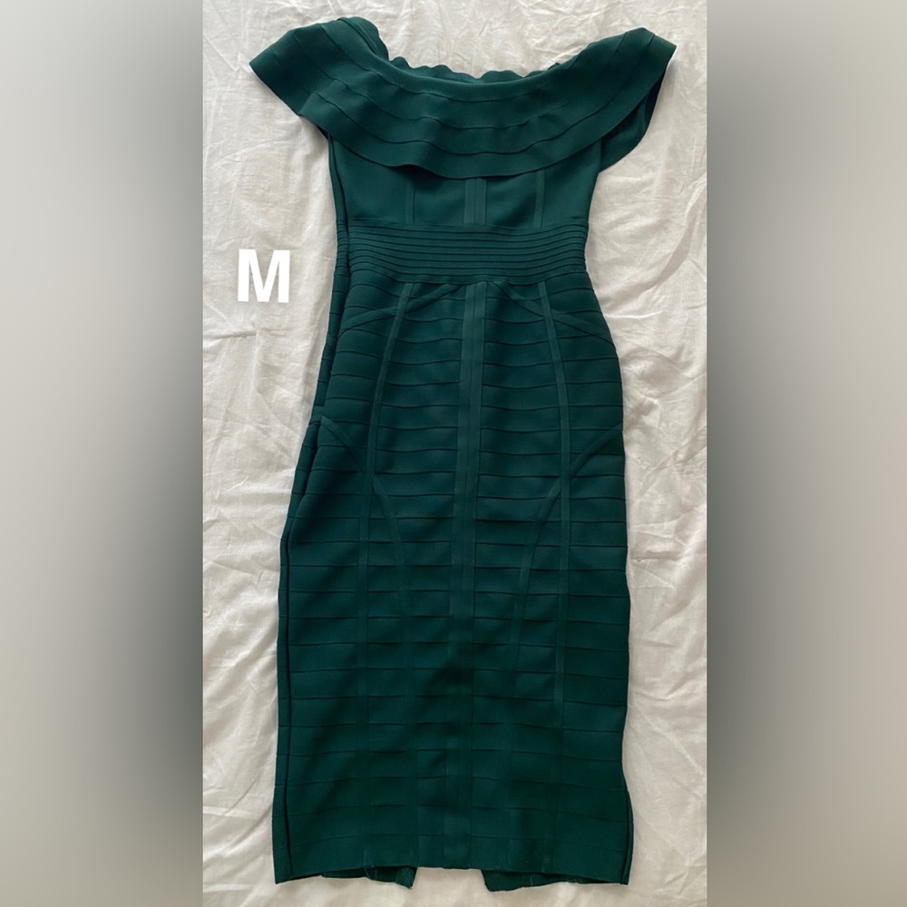 Green formal bodycon dress
